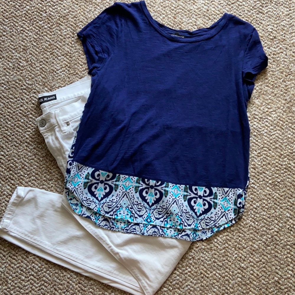 Express Blue short Sleeve Tee